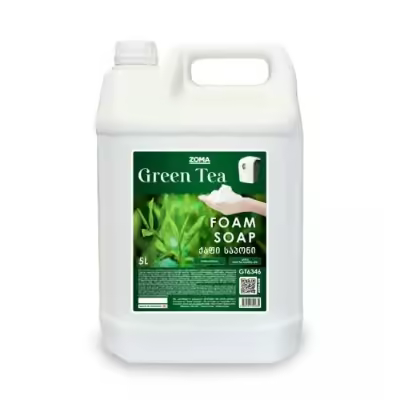 Zoma Foam Soap, Green Tea / ქაფი საპონი, მწვანე ჩაი, 5ლ (HDPE), GT6346